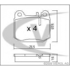 V30-8147 VEMO/VAICO Комплект тормозных колодок, дисковый тормоз