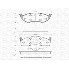 363702160633 MAGNETI MARELLI Комплект тормозных колодок, дисковый тормоз