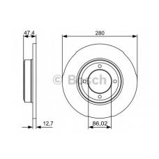 0 986 479 493 BOSCH Тормозной диск