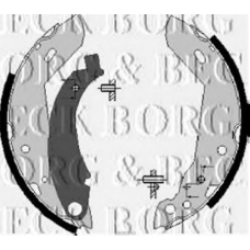 BBS6140 BORG & BECK Комплект тормозных колодок