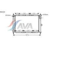 DNA2260 AVA Радиатор, охлаждение двигателя