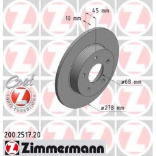 200.2517.20 ZIMMERMANN Тормозной диск