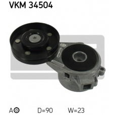 VKM 34504 SKF Натяжной ролик, поликлиновой  ремень