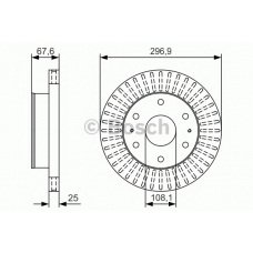 0 986 479 U07 BOSCH Тормозной диск