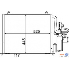 8FC 351 035-471 HELLA Конденсатор, кондиционер