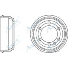 DRM9969 APEC Тормозной барабан