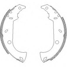 Z4180.00 WOKING Комплект тормозных колодок