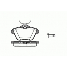 0581.10 REMSA Комплект тормозных колодок, дисковый тормоз