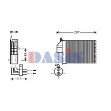 089013N AKS DASIS Теплообменник, отопление салона