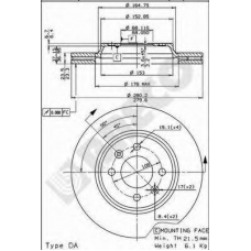 BS 7944 BRECO Тормозной диск