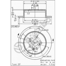 08.5625.10 BREMBO Тормозной диск