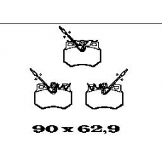 BL1354A2 FTE Комплект тормозных колодок, дисковый тормоз