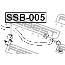 SSB-005 FEBEST Опора, стабилизатор