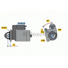 0 986 023 050 BOSCH Стартер