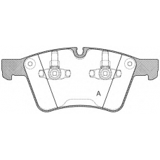 BPA1370.00 OPEN PARTS Комплект тормозных колодок, дисковый тормоз