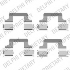 LX0437 DELPHI Комплектующие, колодки дискового тормоза