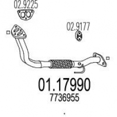 01.17990 MTS Труба выхлопного газа