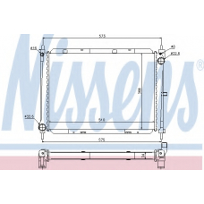 68729 NISSENS Радиатор, охлаждение двигателя