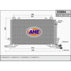 53694 AHE Конденсатор, кондиционер