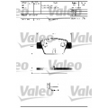 601307 VALEO Комплект тормозных колодок, дисковый тормоз