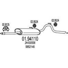 01.94110 MTS Глушитель выхлопных газов конечный