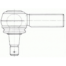 19681 02 LEMFORDER Наконечник поперечной рулевой тяги