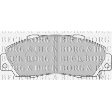 BBP1845 BORG & BECK Комплект тормозных колодок, дисковый тормоз