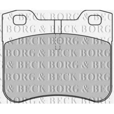 BBP1530 BORG & BECK Комплект тормозных колодок, дисковый тормоз