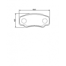 0 986 424 704 BOSCH Комплект тормозных колодок, дисковый тормоз