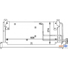 8FC 351 037-591 HELLA Конденсатор, кондиционер