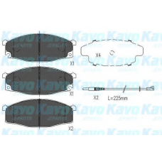KBP-6551 KAVO PARTS Комплект тормозных колодок, дисковый тормоз