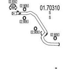 01.70310 MTS Труба выхлопного газа