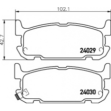 8DB 355 010-931 HELLA PAGID Комплект тормозных колодок, дисковый тормоз