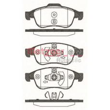 1248.10 METZGER Комплект тормозных колодок, дисковый тормоз