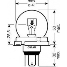 7952 OSRAM Лампа накаливания, фара дальнего света; лампа нака