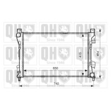 QER1819 QUINTON HAZELL Радиатор, охлаждение двигателя