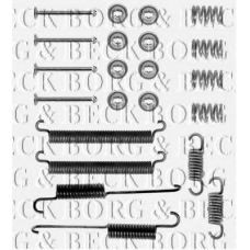 BBK6061 BORG & BECK Комплектующие, колодки дискового тормоза