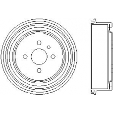 62404 PAGID Тормозной барабан