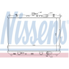 66639 NISSENS Радиатор, охлаждение двигателя