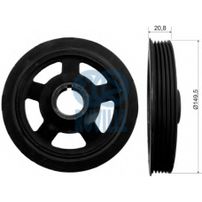 518400 RUVILLE Ременный шкив, коленчатый вал
