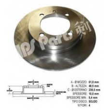 IBP-1508 IPS Parts Тормозной диск