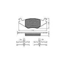 31015 SPIDAN Комплект тормозных колодок, дисковый тормоз