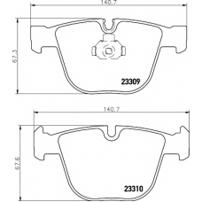 8DB 355 009-851 HELLA PAGID Комплект тормозных колодок, дисковый тормоз