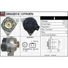 DRA3814 DELCO REMY Генератор