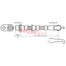 4110013 METZGER Тормозной шланг