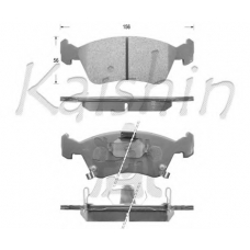 FK2170 KAISHIN Комплект тормозных колодок, дисковый тормоз