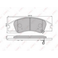 BD-4402 LYNX Тормозные колодки дисковые