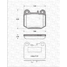 363702161311 MAGNETI MARELLI Комплект тормозных колодок, дисковый тормоз