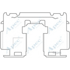 KIT1137 APEC Комплектующие, тормозные колодки