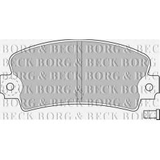 BBP1233 BORG & BECK Комплект тормозных колодок, дисковый тормоз